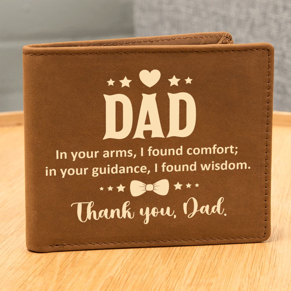 Leather Wallet - Thank you Dad