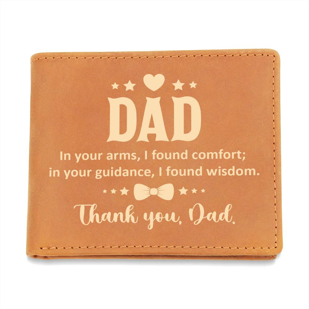Leather Wallet - Thank you Dad