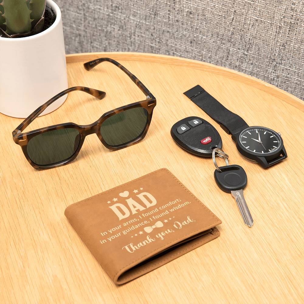 Leather Wallet - Thank you Dad
