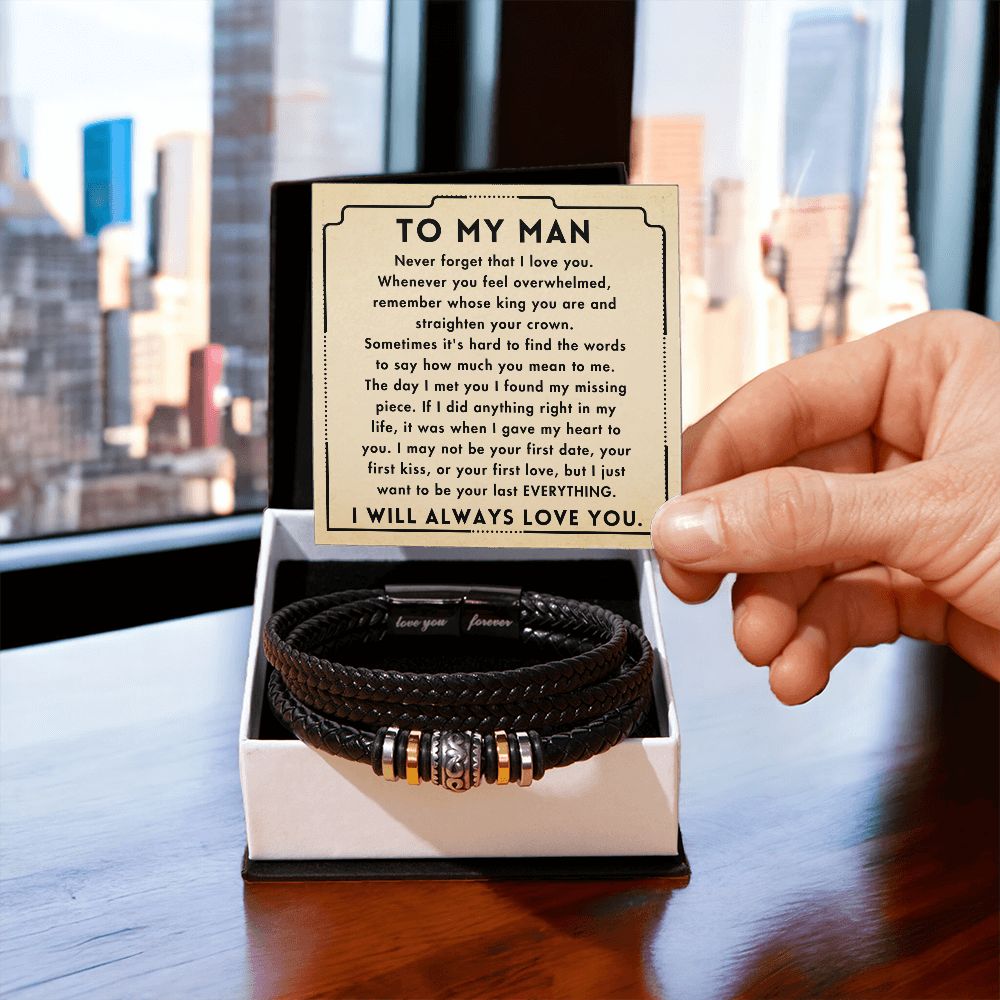 To My Man - "Love You Forever" - Bracelet