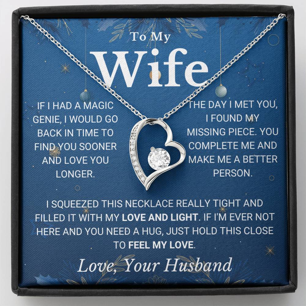 Wife - "Find You Sooner" - Forever Love Necklace