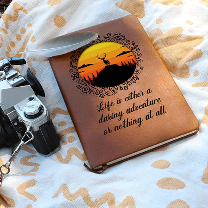 Leather Journal - Life Is a Daring Adventure