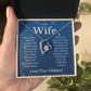 Wife - "Blessed the Broken Road" - Forever Love Necklace